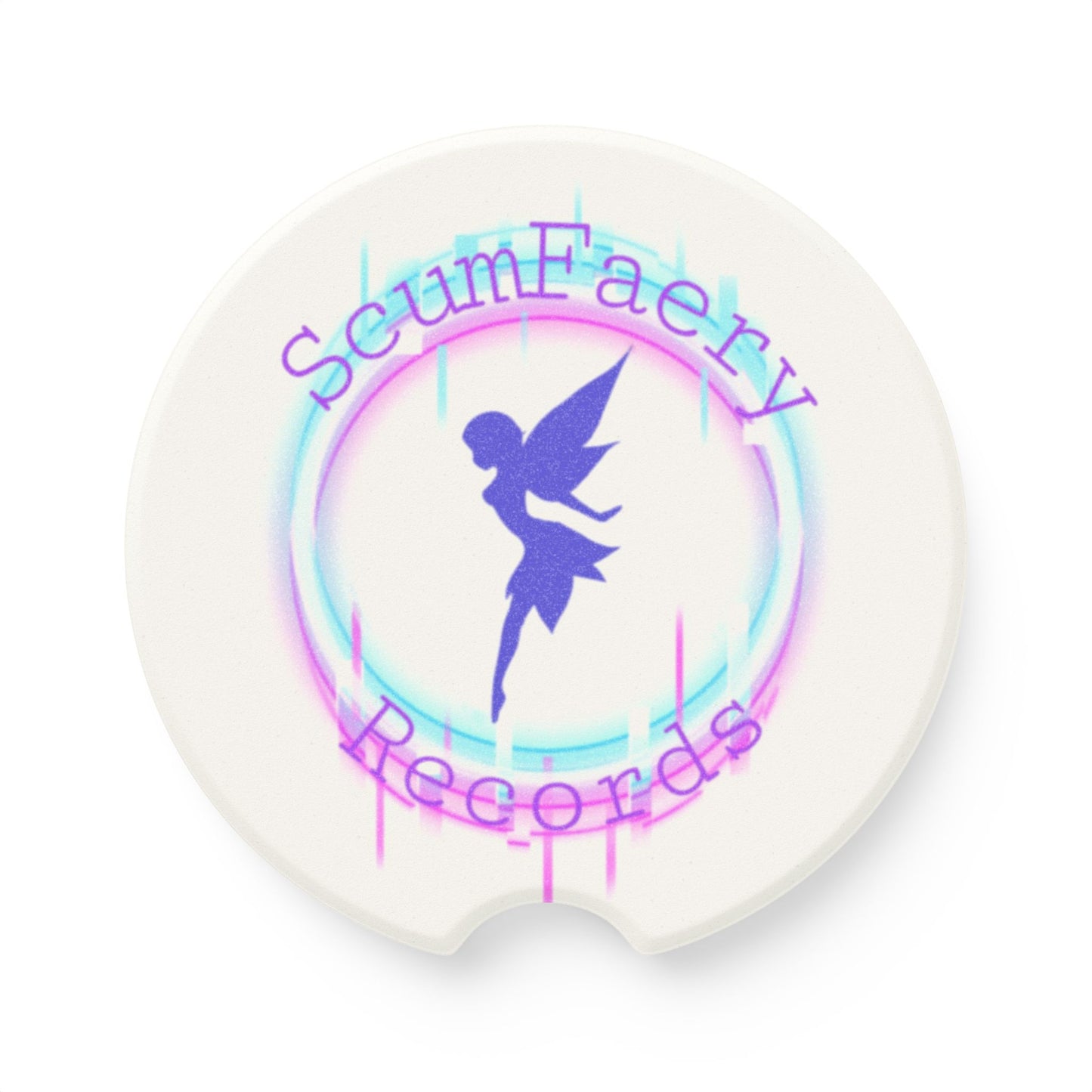 Car Coaster - Scumfaery Records Full Color Logo